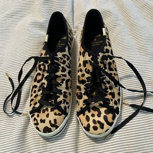 Kate Spade x Keds leopard print sneakers